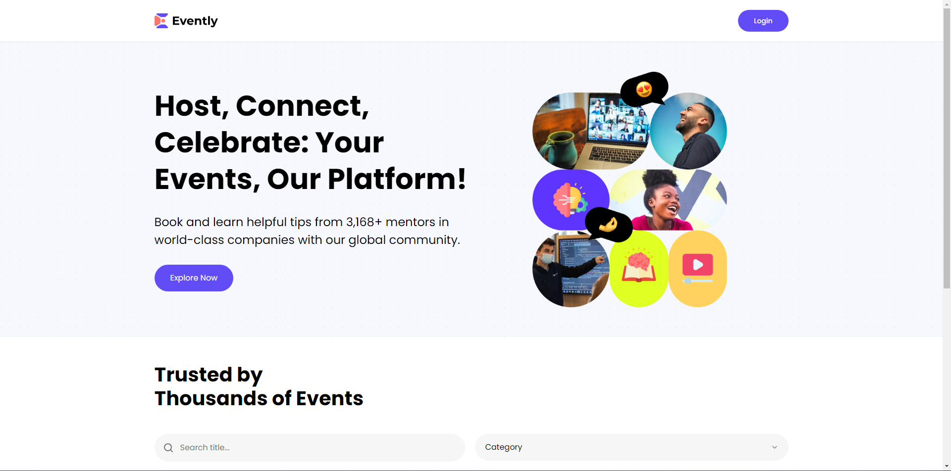 Evently project preview